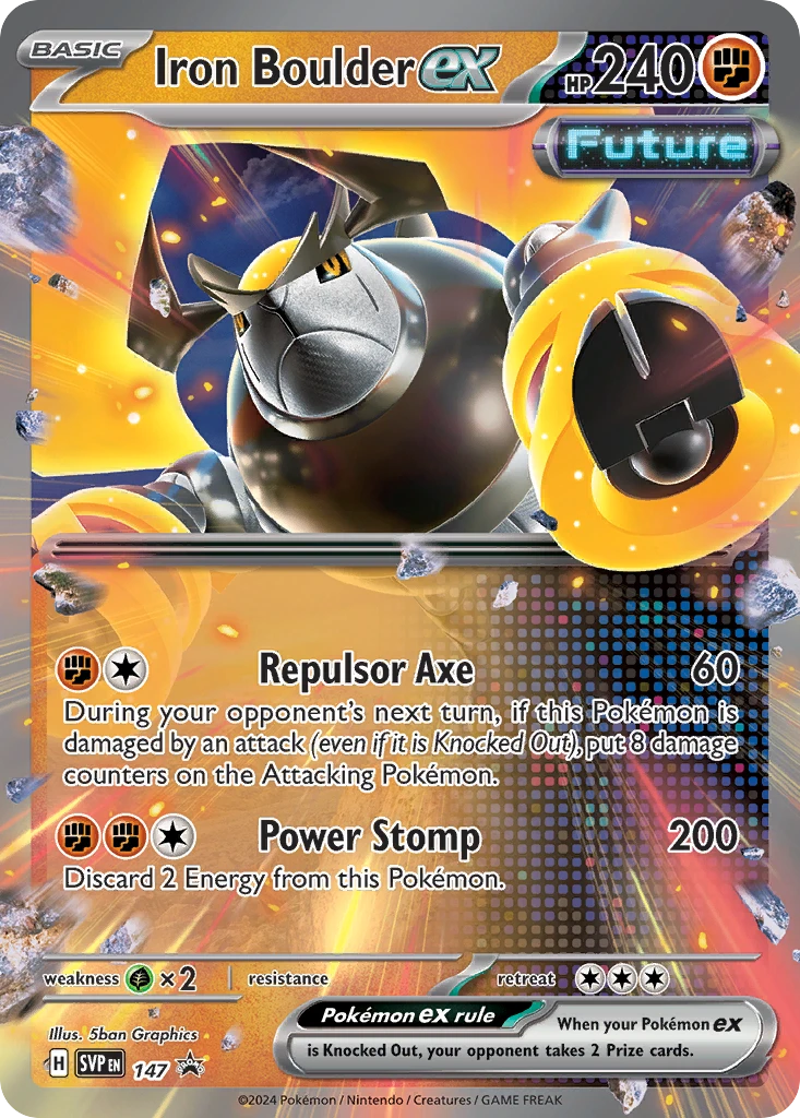 Iron Boulder ex – SVP Black Star Promos 147
