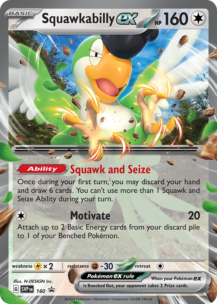Squawkabilly ex – SVP Black Star Promos 160