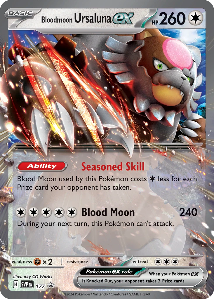 Bloodmoon Ursaluna ex – SVP Black Star Promos 177