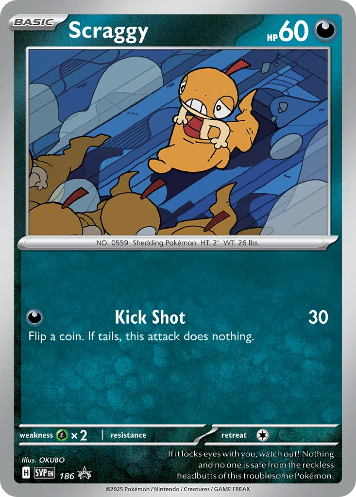 Scraggy – SVP Black Star Promos 186