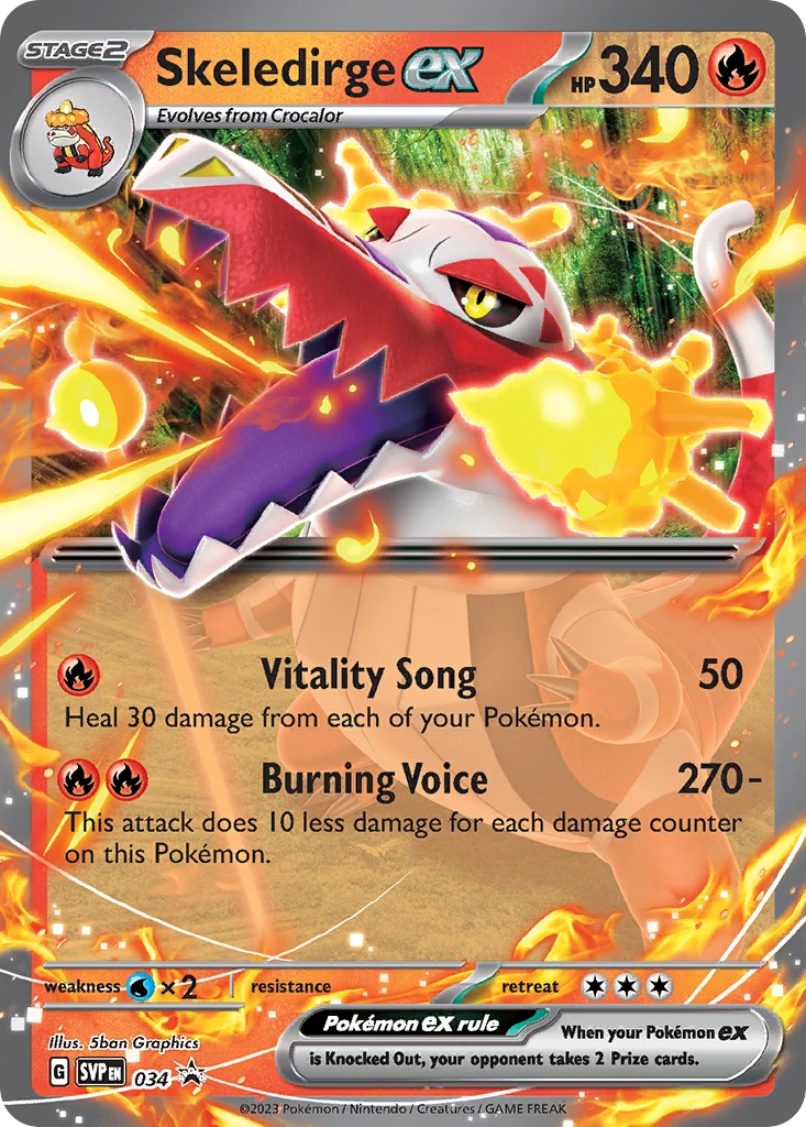 Skeledirge ex – SVP Black Star Promos 34