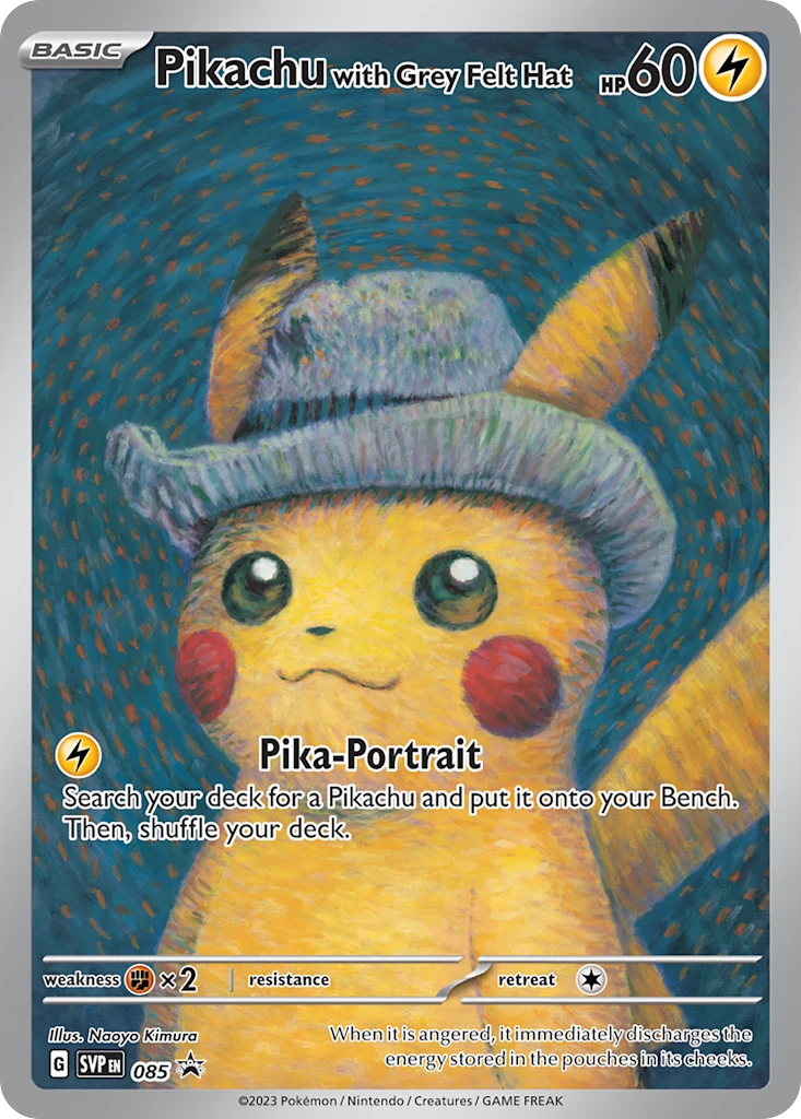 Pikachu with Grey Felt Hat – SVP Black Star Promos 85