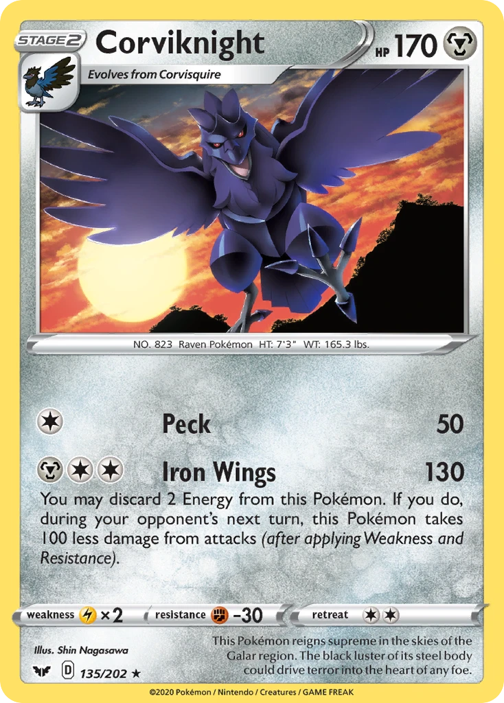 Corviknight – Sword & Shield 135