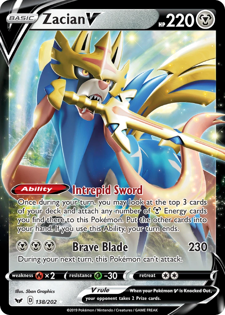 Zacian V – Sword & Shield 138
