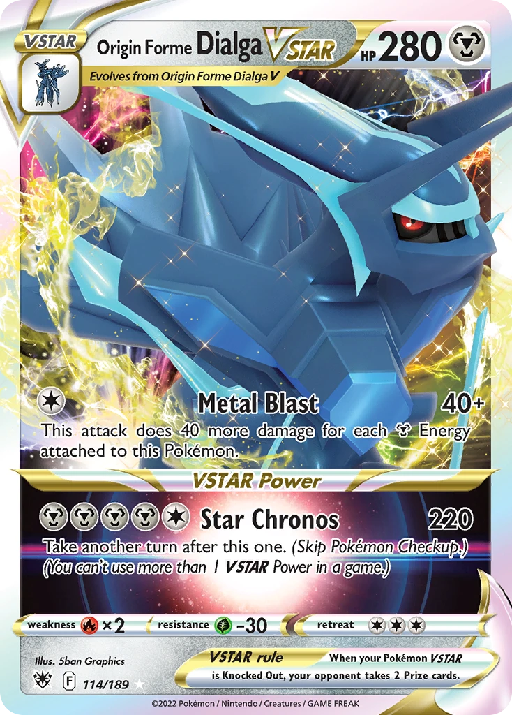 Origin Forme Dialga VSTAR – Astral Radiance 114
