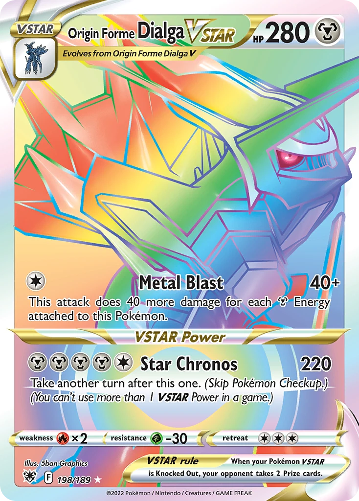Origin Forme Dialga VSTAR – Astral Radiance 198