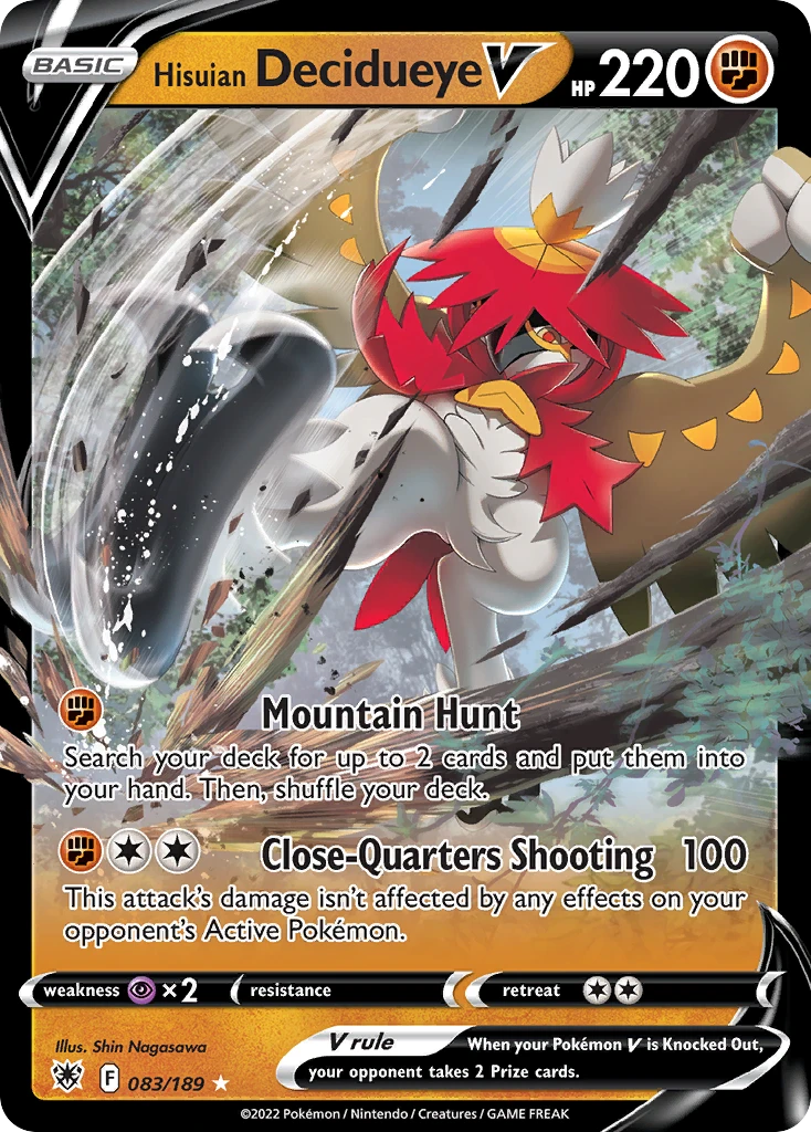 Hisuian Decidueye V – Astral Radiance 83
