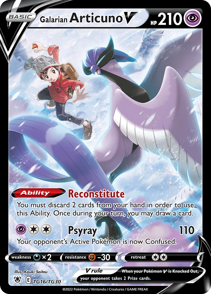 Galarian Articuno V – Astral Radiance Trainer Gallery TG16