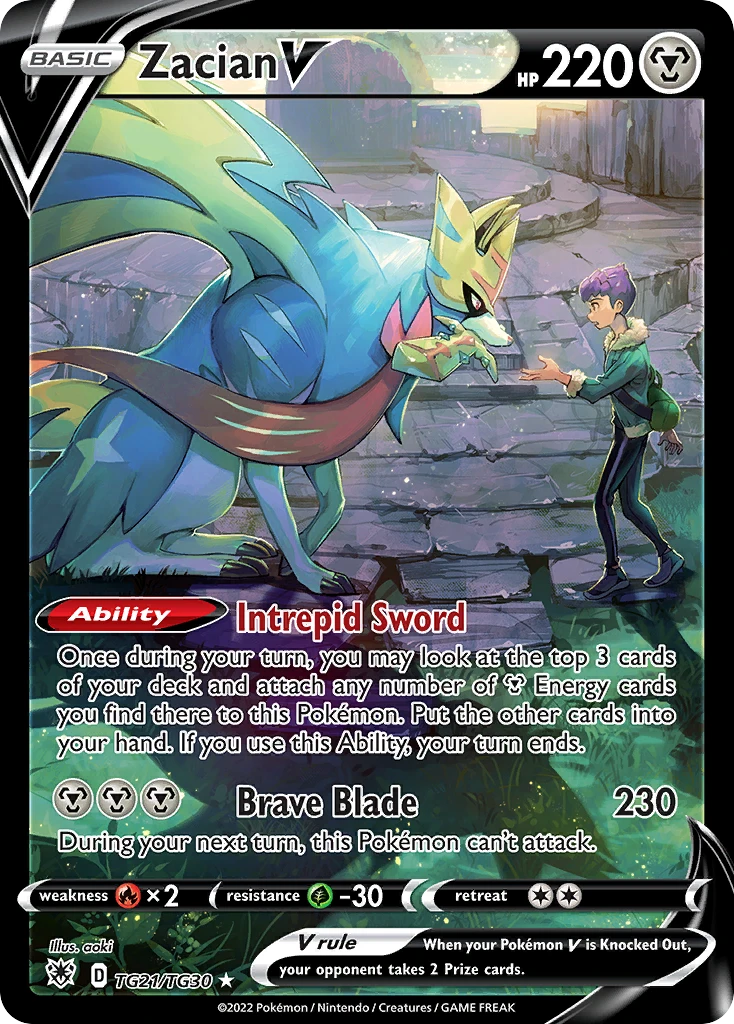 Zacian V – Lucentezza Siderale Galleria Allenatori TG21