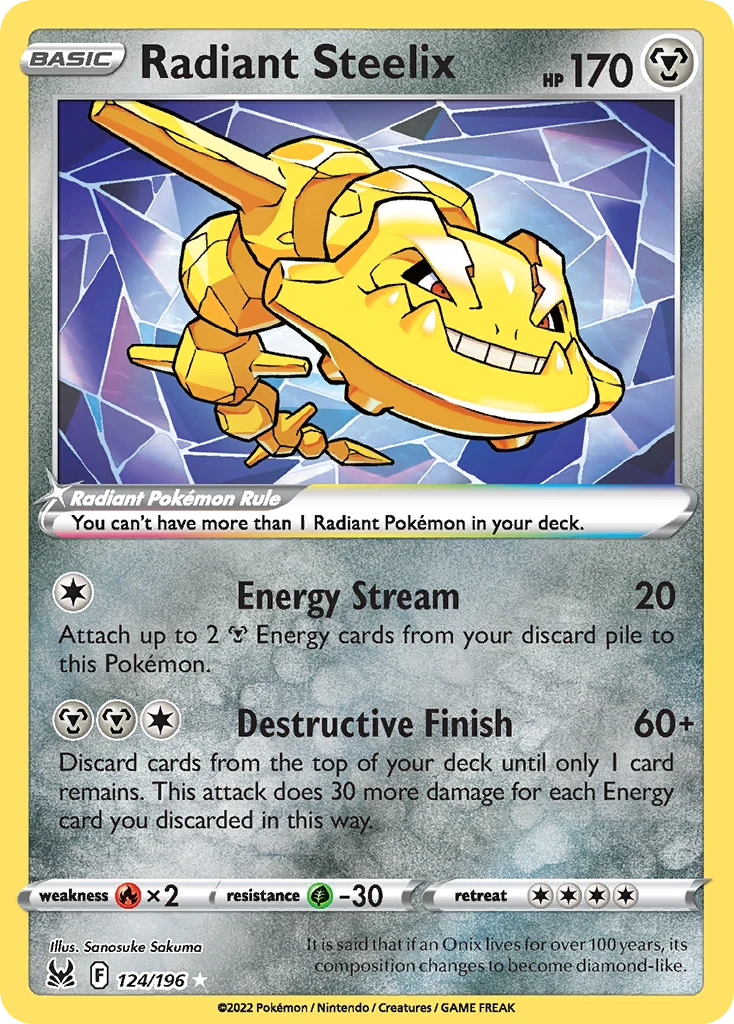 Radiant Steelix – Lost Origin 124