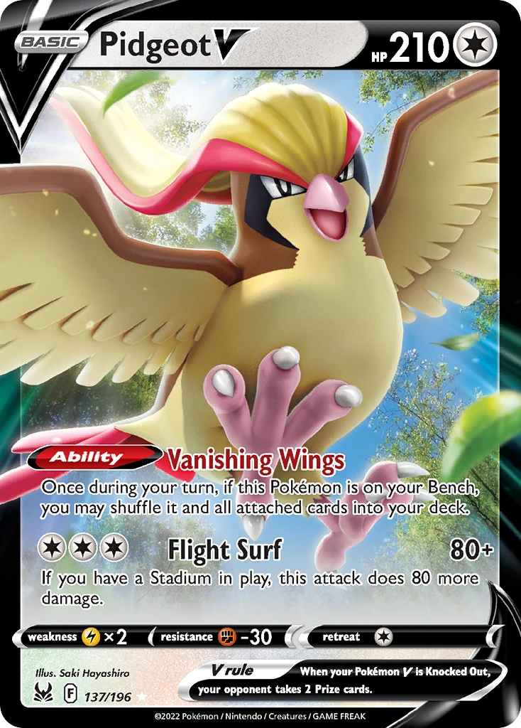 Pidgeot V – Lost Origin 137