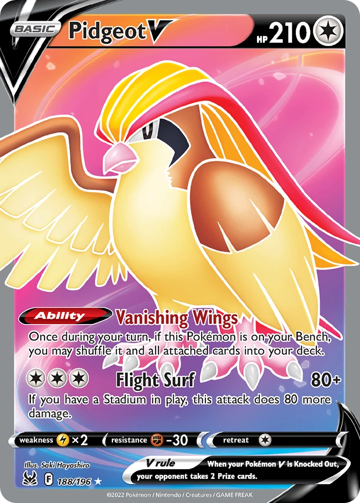 Pidgeot V – Lost Origin 188