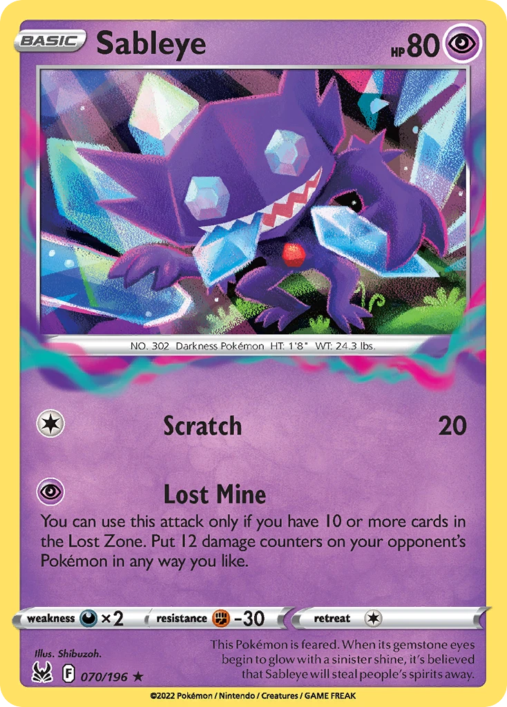 Sableye – Lost Origin 70