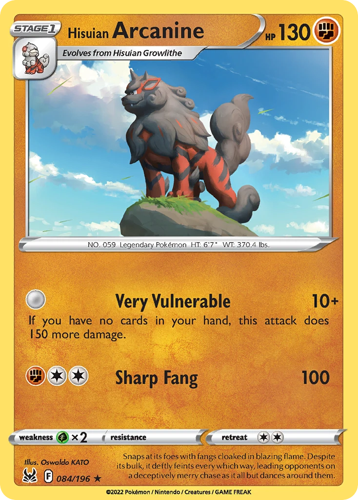 Hisuian Arcanine – Lost Origin 84