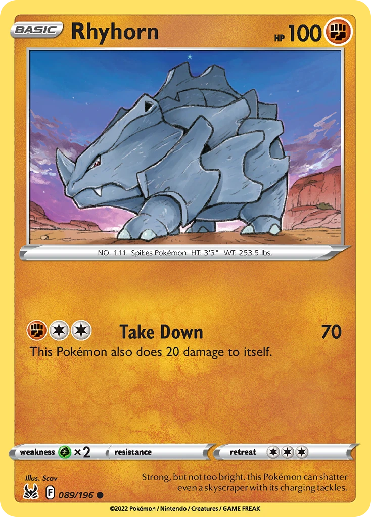 Rhyhorn – Lost Origin 89