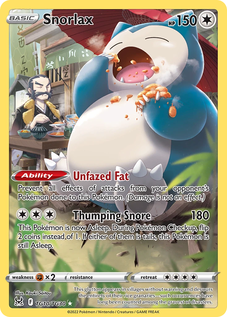 Snorlax – Lost Origin Trainer Gallery TG10