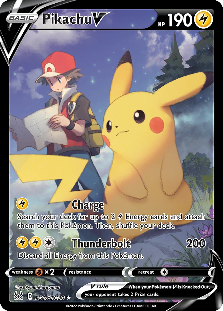 Pikachu V – Origen Perdido Galería de Entrenador TG16