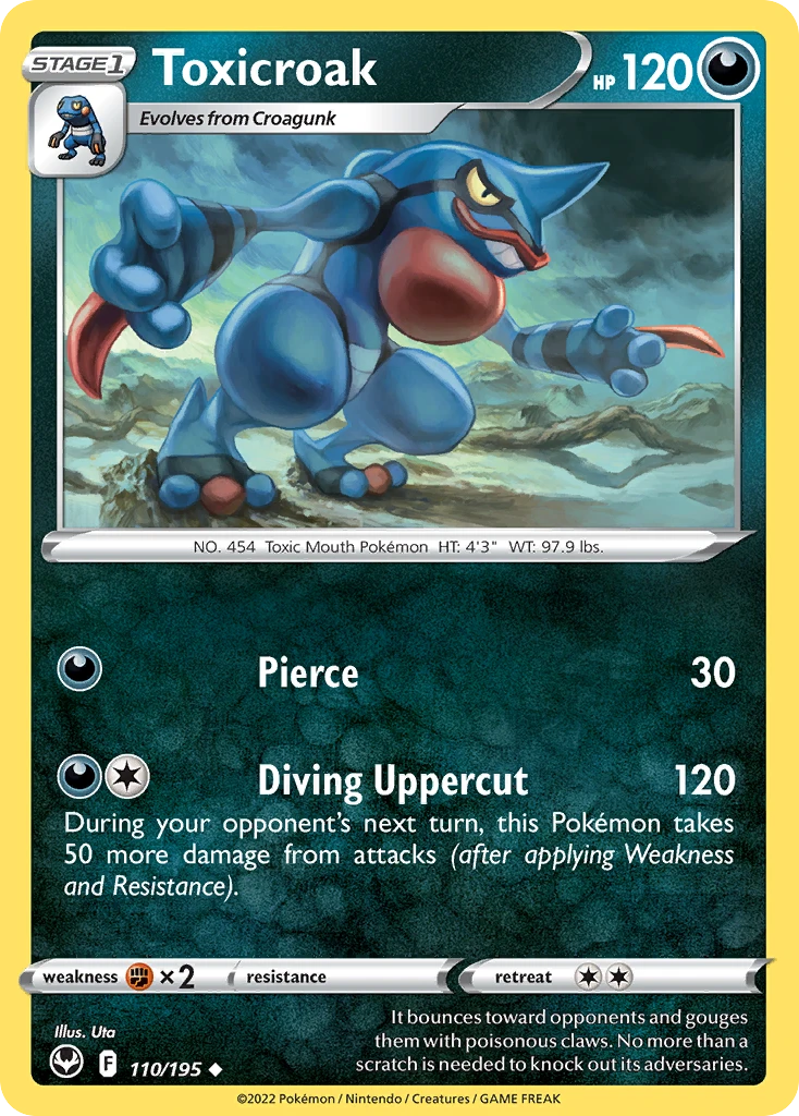 Toxicroak – Silver Tempest 110