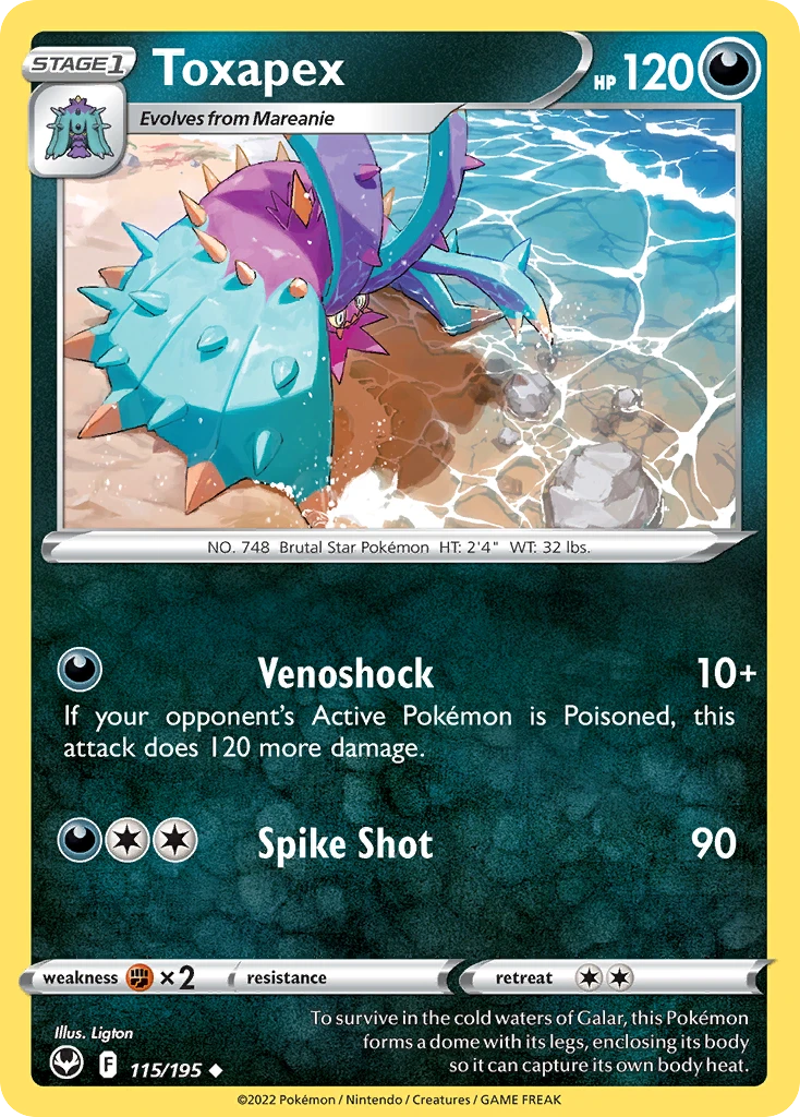 Toxapex – Silver Tempest 115