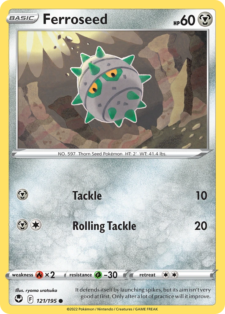 Ferroseed – Silver Tempest 121
