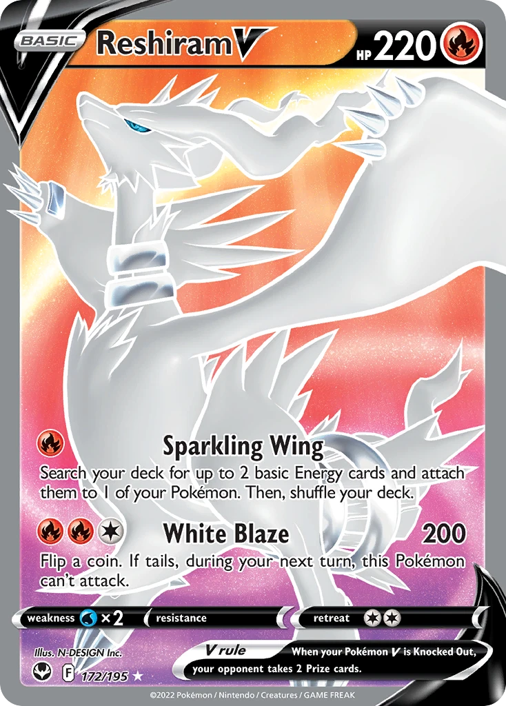 Reshiram V – Silver Tempest 172