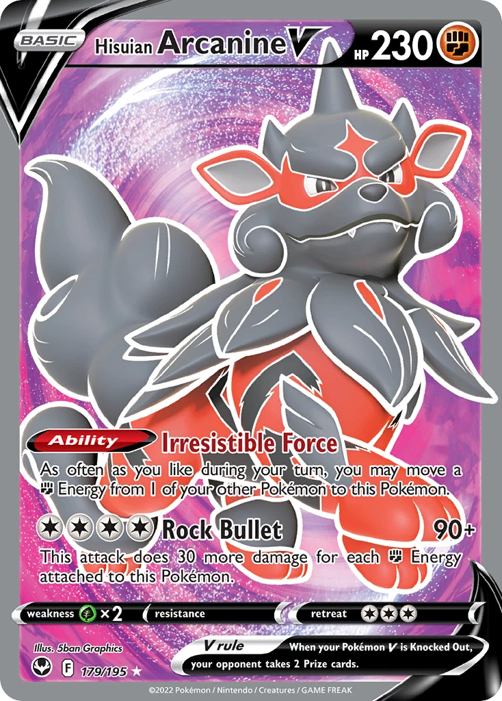 Hisuian Arcanine V – Silver Tempest 179