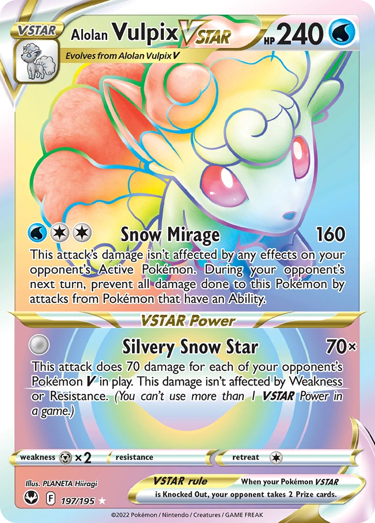 Alolan Vulpix VSTAR – Silver Tempest 197