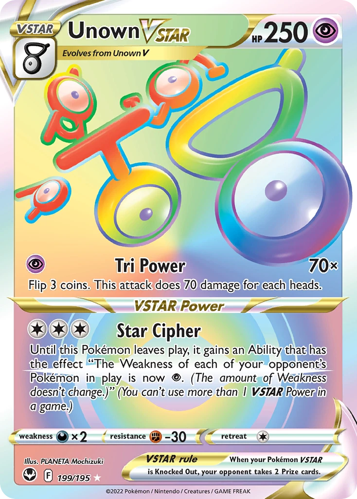 Unown VSTAR – Silver Tempest 199