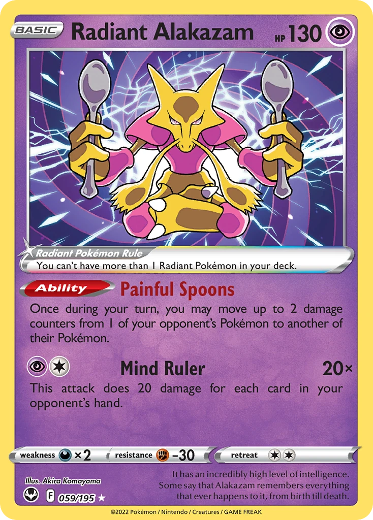 Radiant Alakazam – Silver Tempest 59
