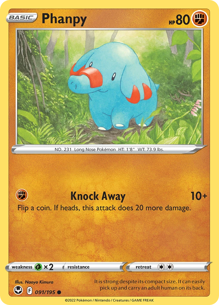 Phanpy – Silver Tempest 91