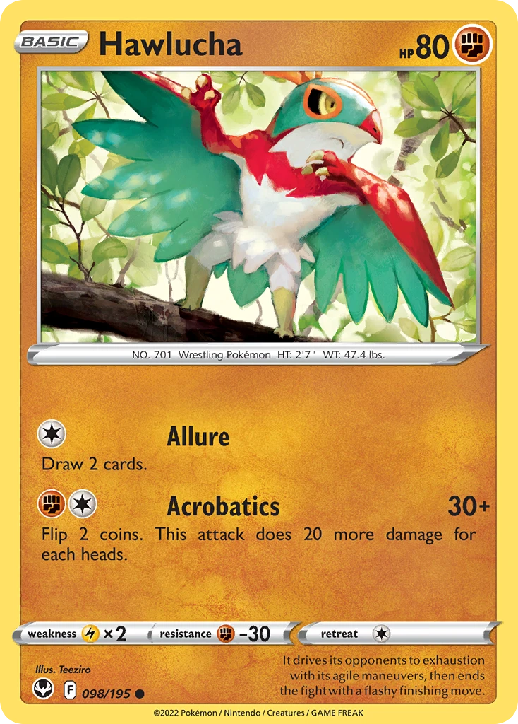 Hawlucha – Silver Tempest 98