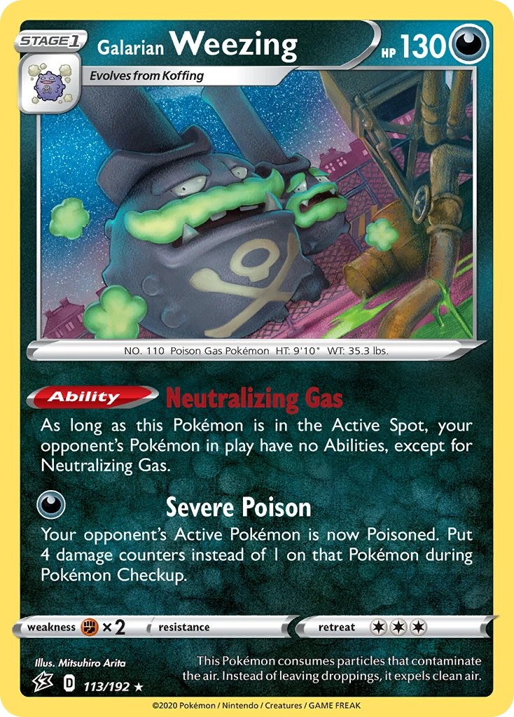 Galarian Weezing – Rebel Clash 113