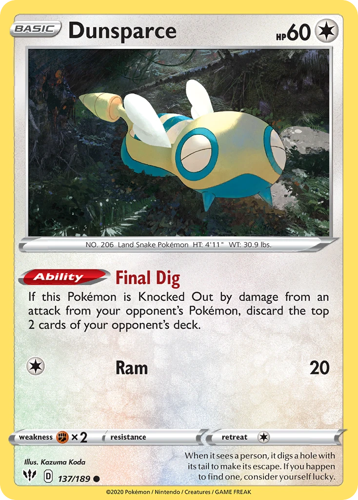 Dunsparce – Darkness Ablaze 137