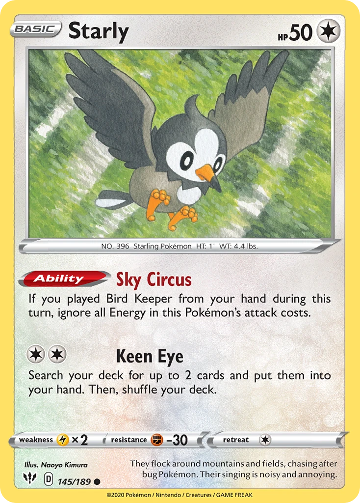 Starly – Darkness Ablaze 145