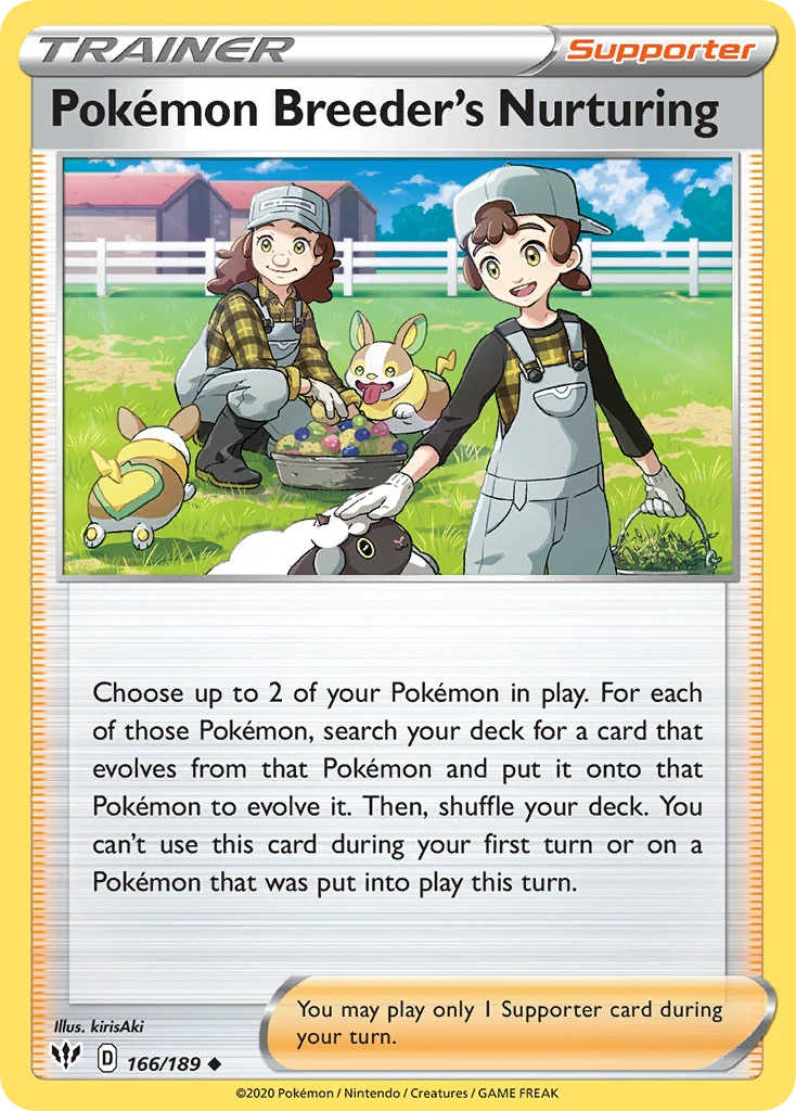 Pokémon Breeder's Nurturing – Darkness Ablaze 166