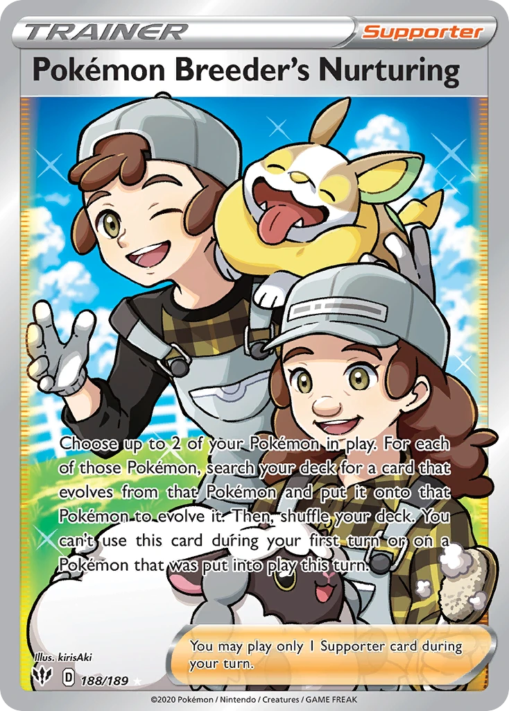 Pokémon Breeder's Nurturing – Darkness Ablaze 188