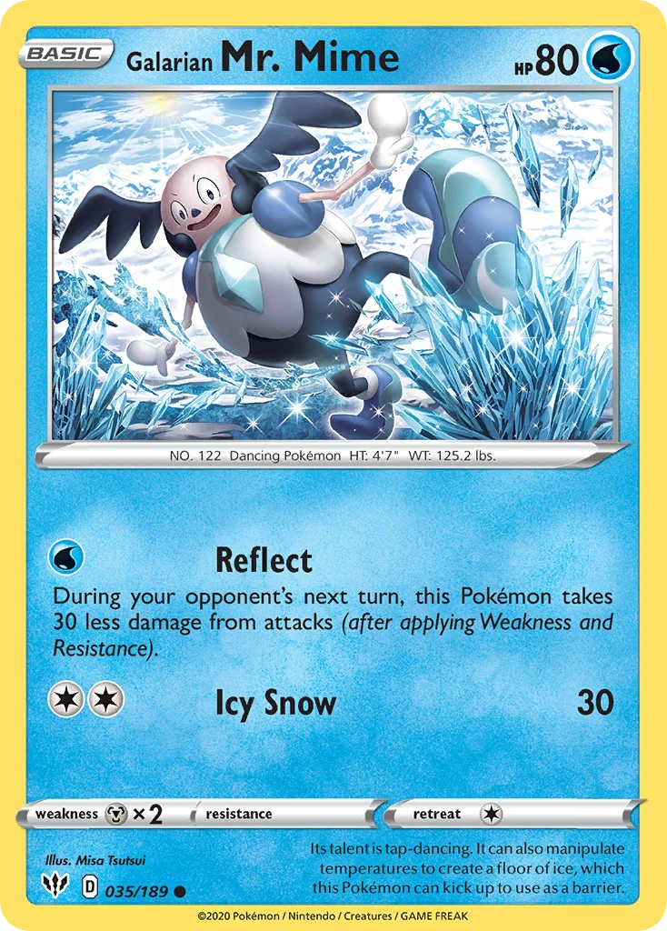 Galarian Mr. Mime – Darkness Ablaze 35