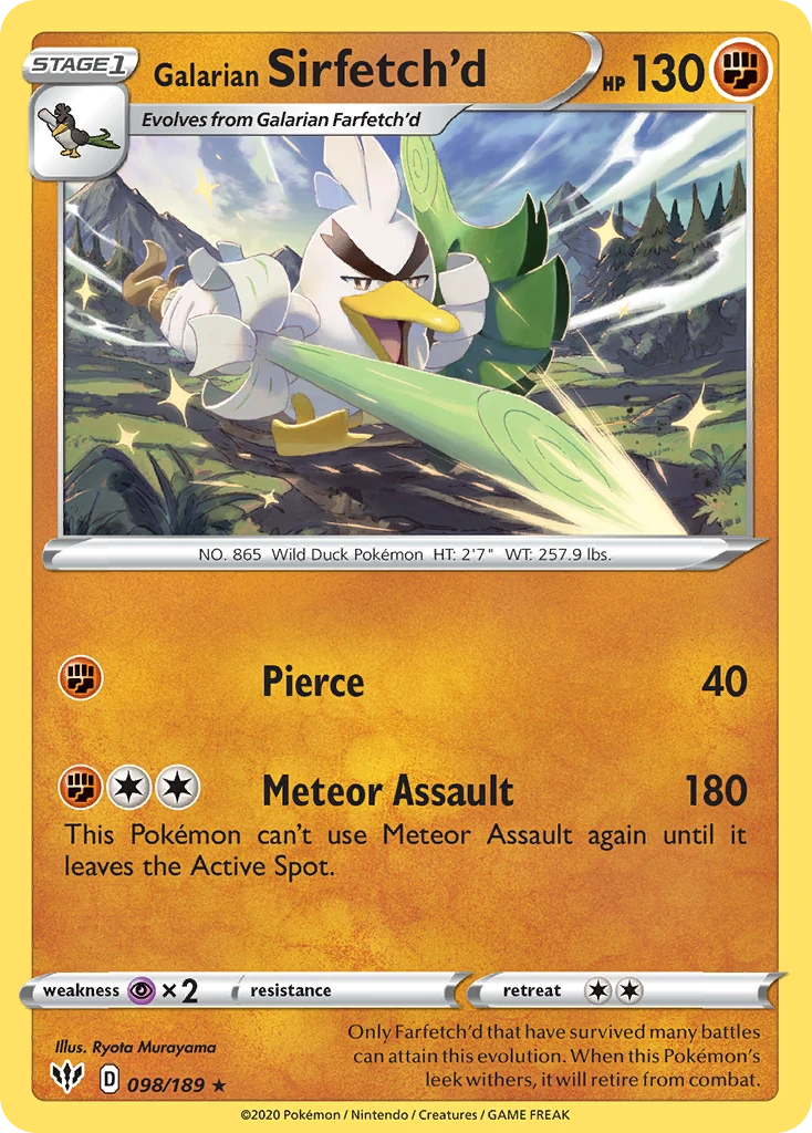 Galarian Sirfetch'd – Darkness Ablaze 98