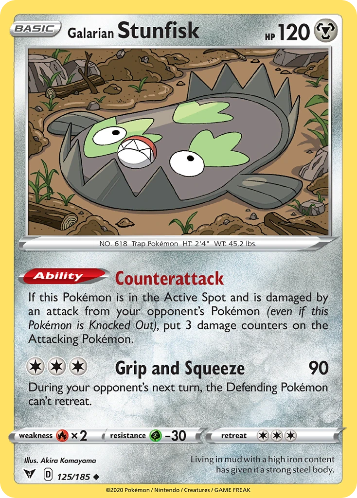 Galarian Stunfisk – Vivid Voltage 125