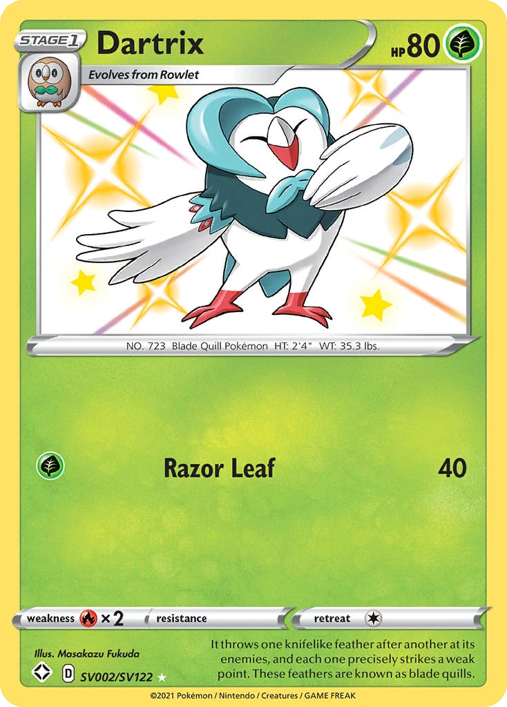 Dartrix – Shining Fates Shiny Vault SV002