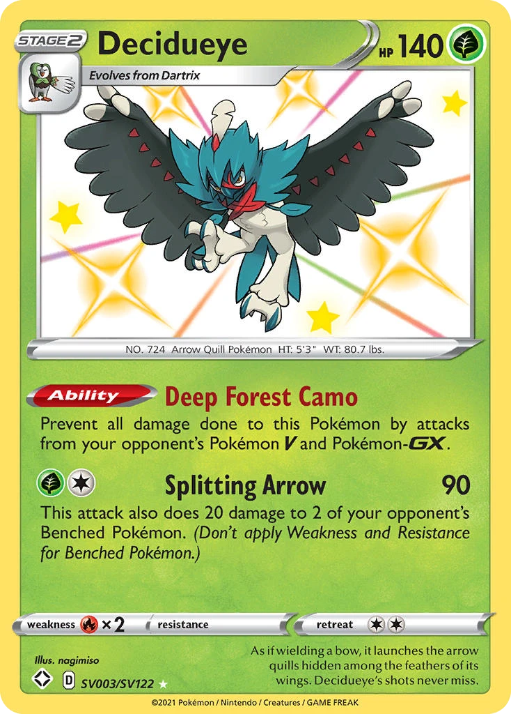 Decidueye – Destino Splendente Tesoro Lucente SV003