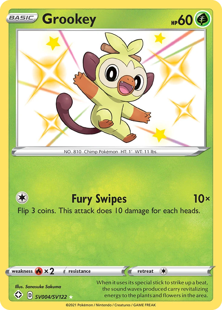 Grookey – Shining Fates Shiny Vault SV004