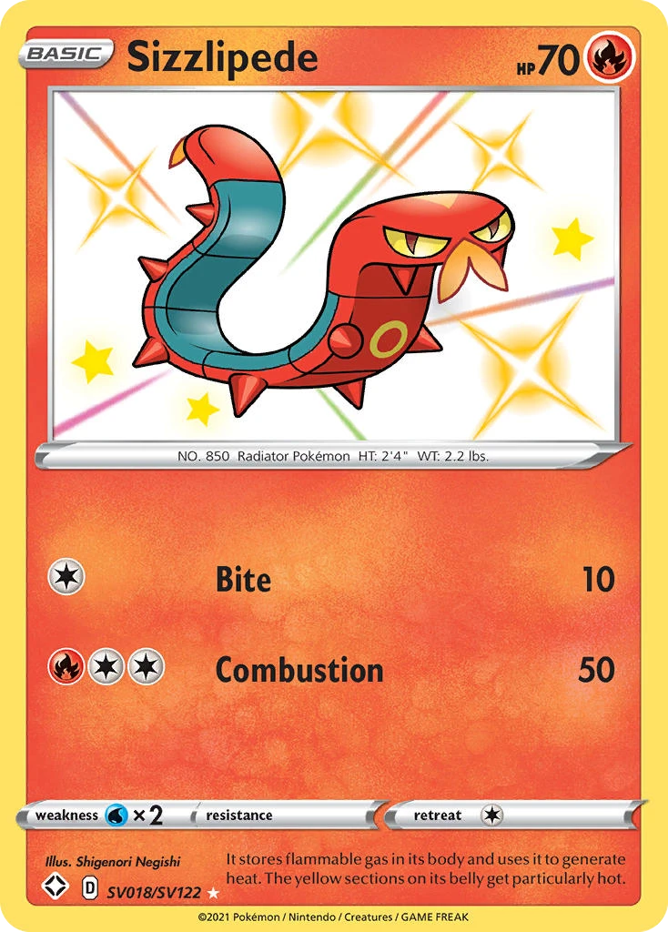 Sizzlipede – Shining Fates Shiny Vault SV018