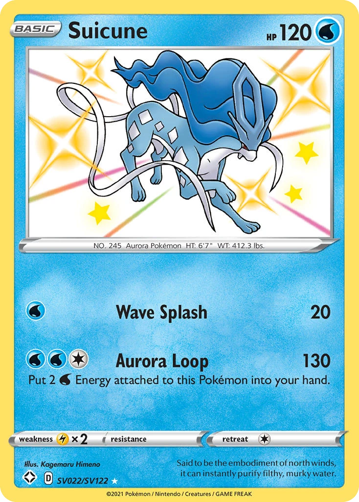 Suicune – Shining Fates Shiny Vault SV022