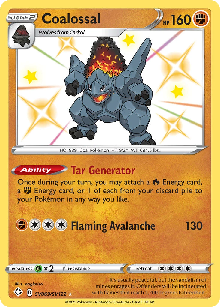Coalossal – Shining Fates Shiny Vault SV069