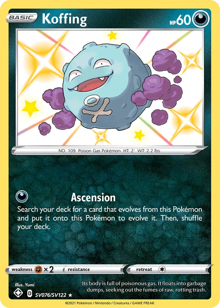 Koffing – Destino Splendente Tesoro Lucente SV076
