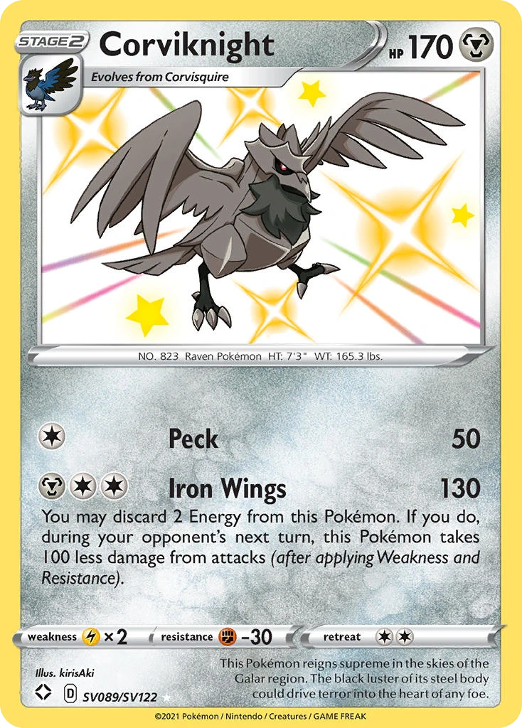 Corviknight – Destino Splendente Tesoro Lucente SV089