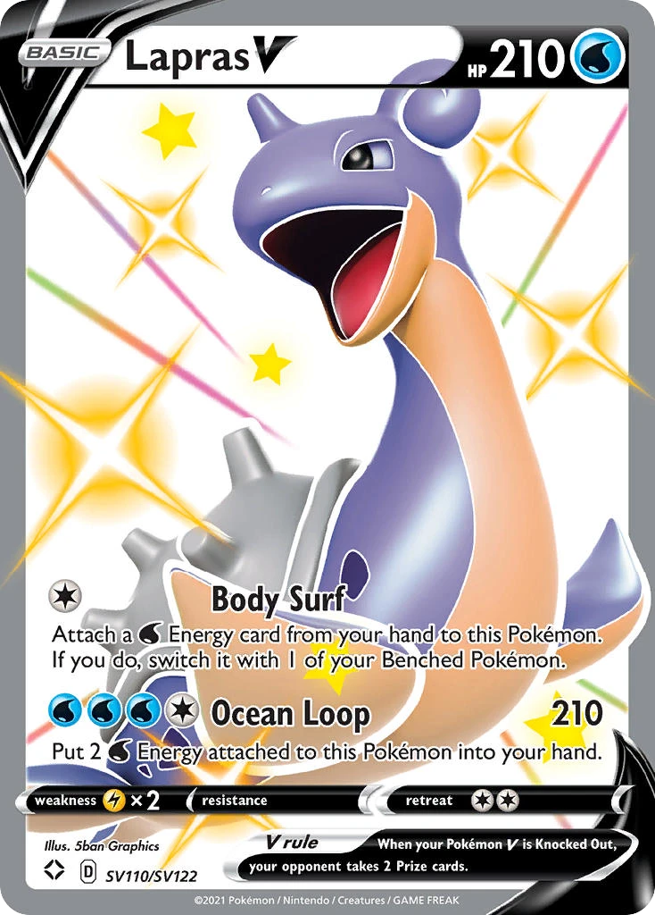 Lapras V – Destino Splendente Tesoro Lucente SV110