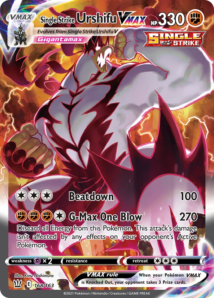 Single Strike Urshifu VMAX – Battle Styles 168