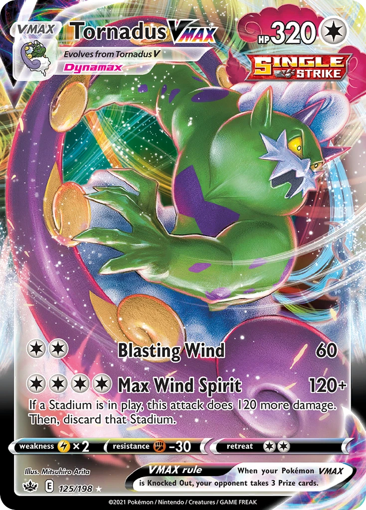 Tornadus VMAX – Chilling Reign 125